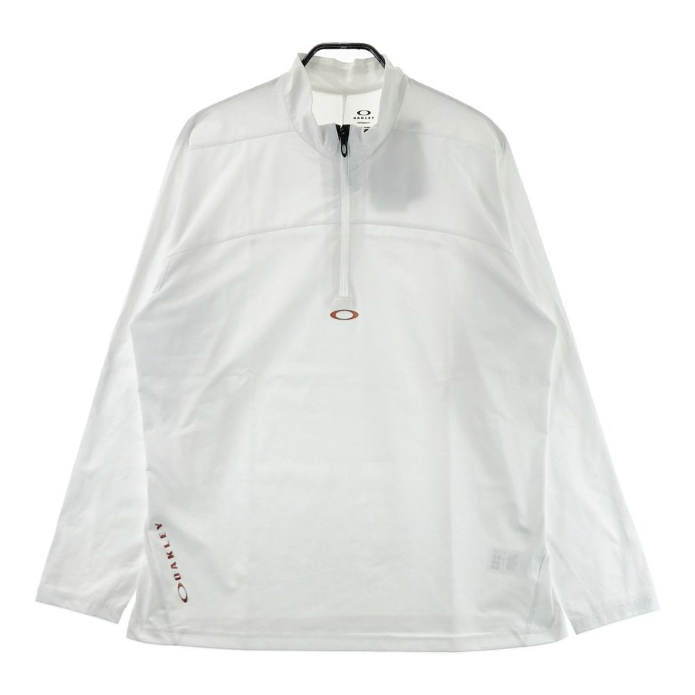 サイズ 2 XL OAKLEY オークリー モデル ハーフジップ長袖Tシャツ ホワイト系 ゴルフウェア メンズ ストスト