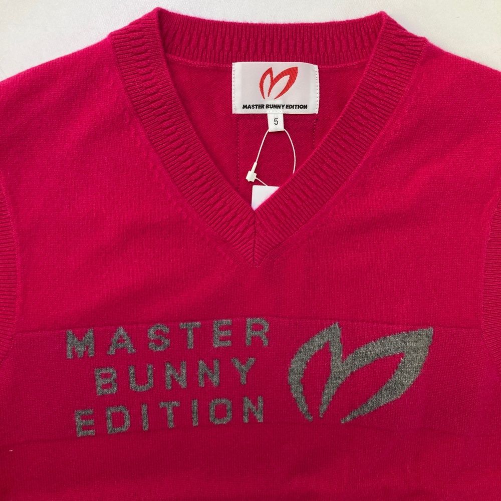 MASTER BUNNY EDITION ピンクカシミアベスト サイズ5 サイズ：5 MASTER BUNNY EDITION マスターバニーエディション 2023年