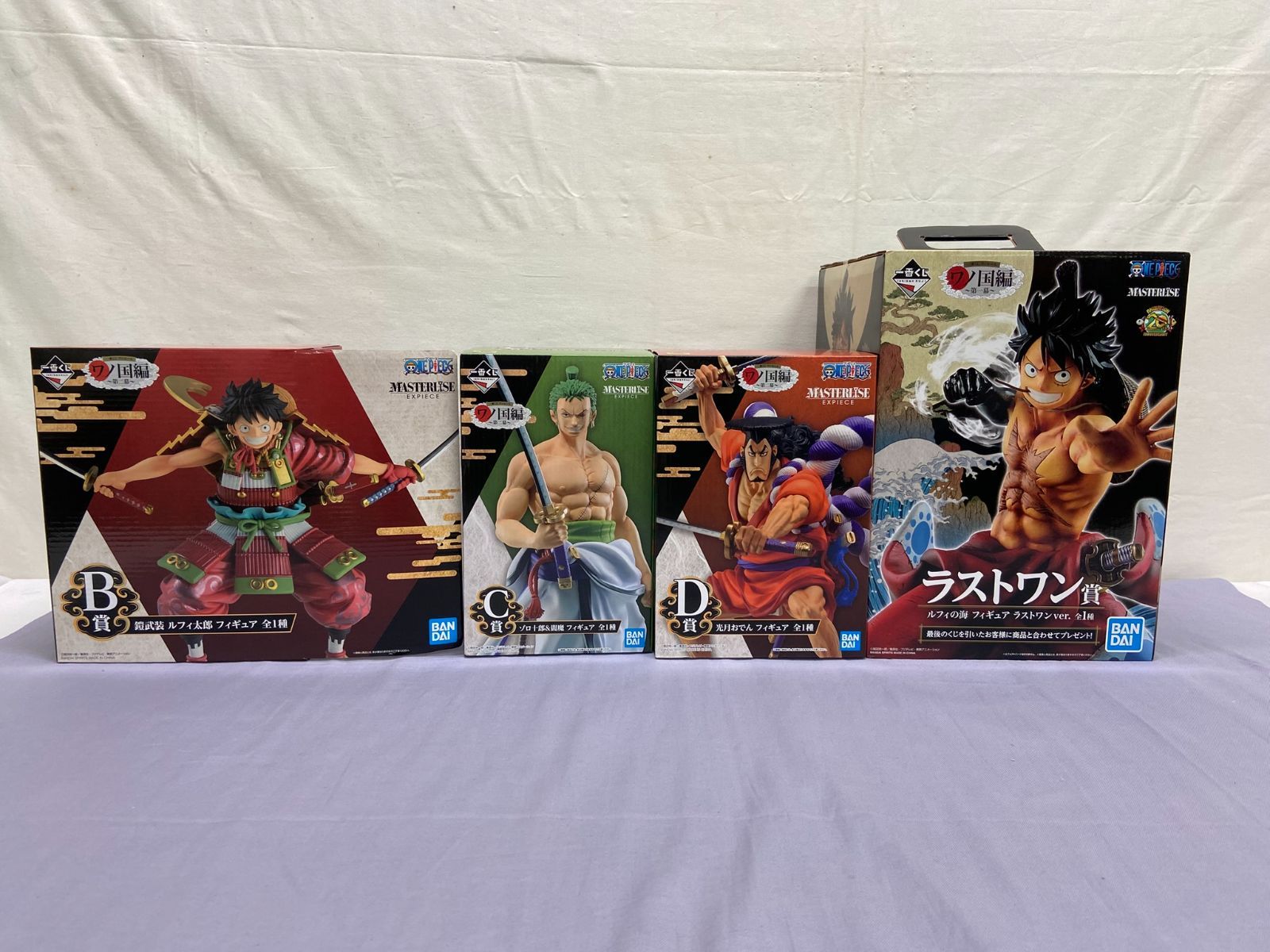 一番くじ ワンピース ワノ国編～第二幕～ B賞 C賞 D賞 第一幕 ラストワン賞 フィギュア 4体セット one piece 710