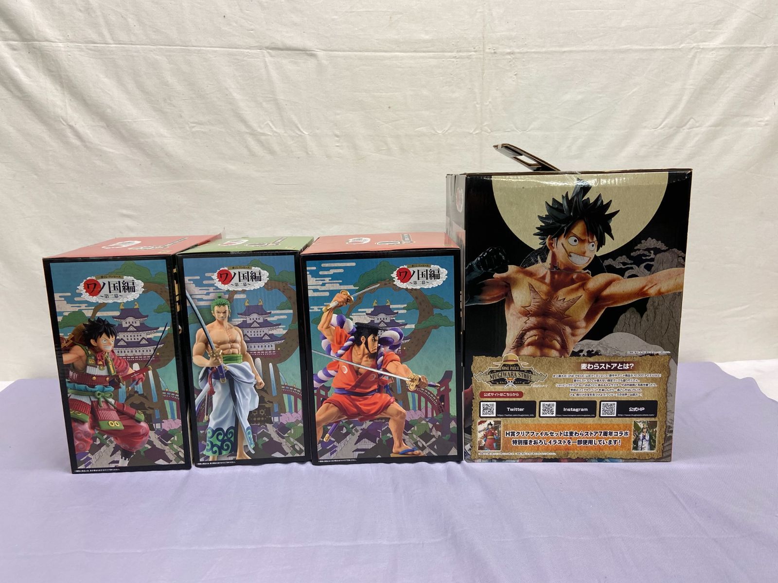 一番くじ ワンピース ワノ国編～第二幕～ B賞 C賞 D賞 第一幕 ラストワン賞 フィギュア 4体セット one piece 710