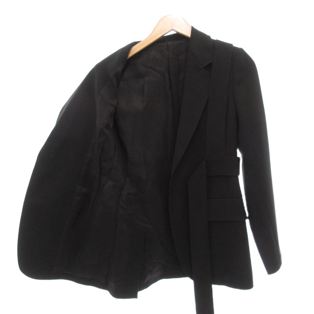 アディアム ADEAM ジャケット ベルトデザイン 総裏地 0 黒 ブラック