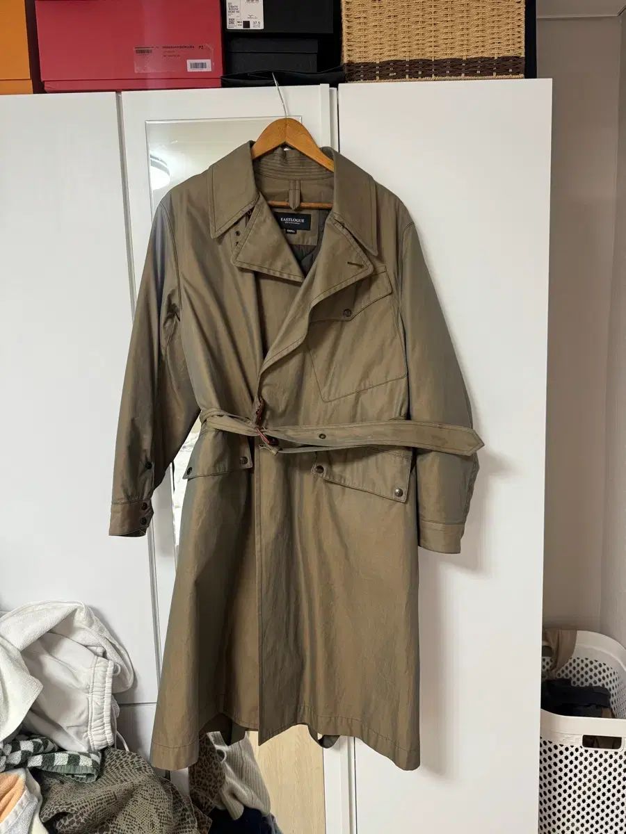 イーストローグ ミリタリー トレンチコート S