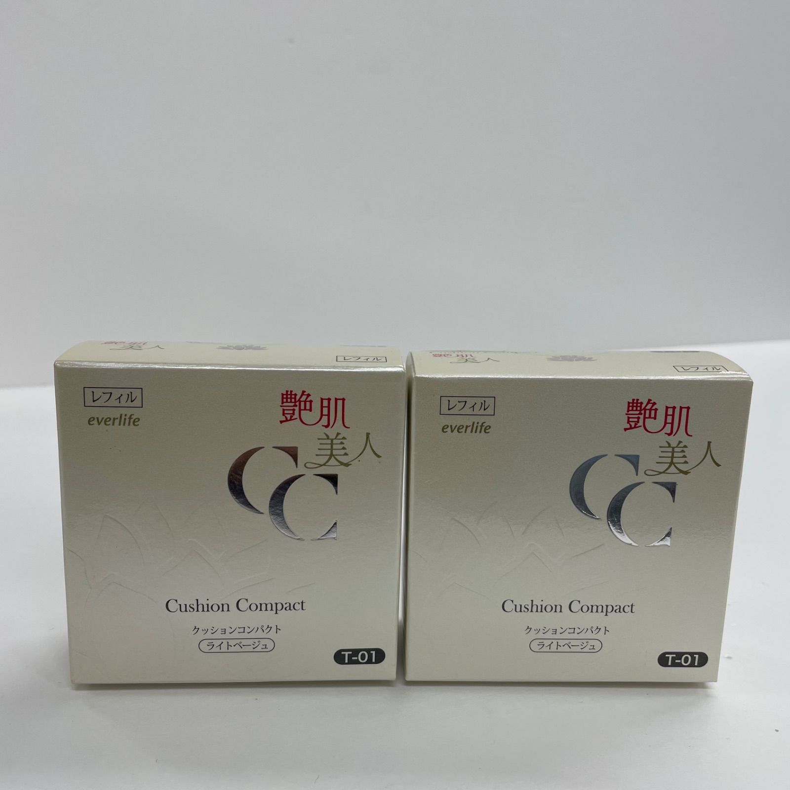 K2144 everlife 艶肌美人 クッションコンパクト〈ライトベージュ
