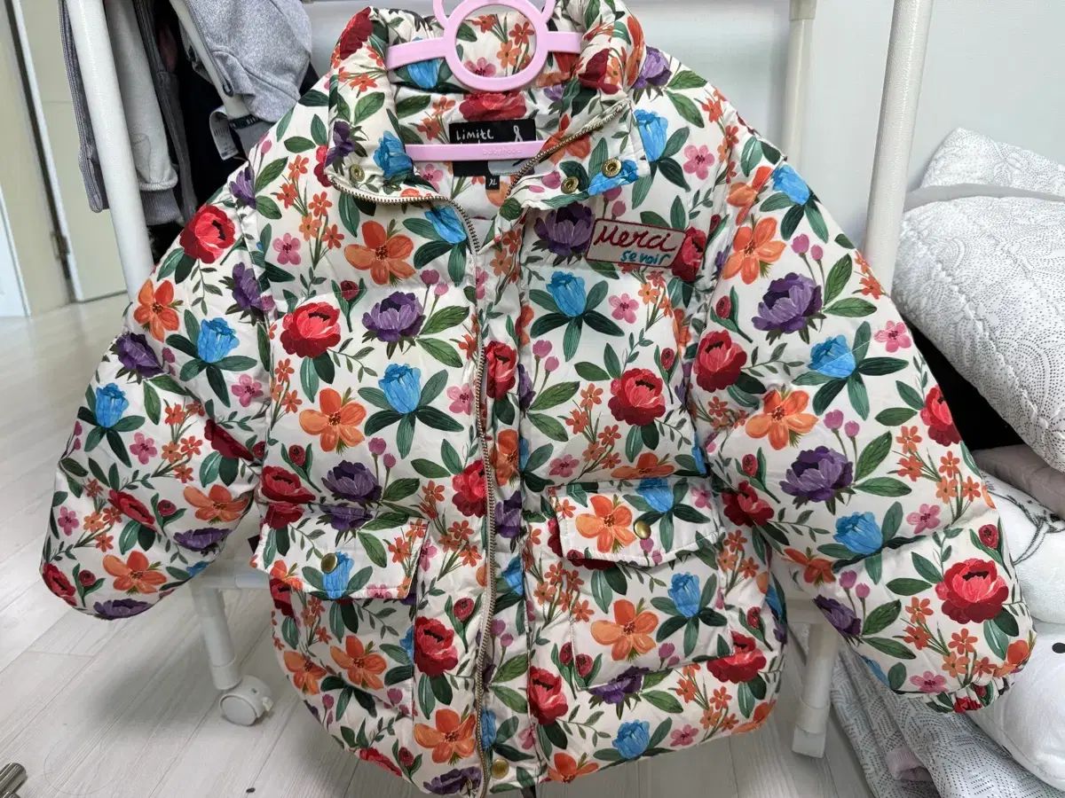 LEE DUDU フラワー ダウンジャケット XL