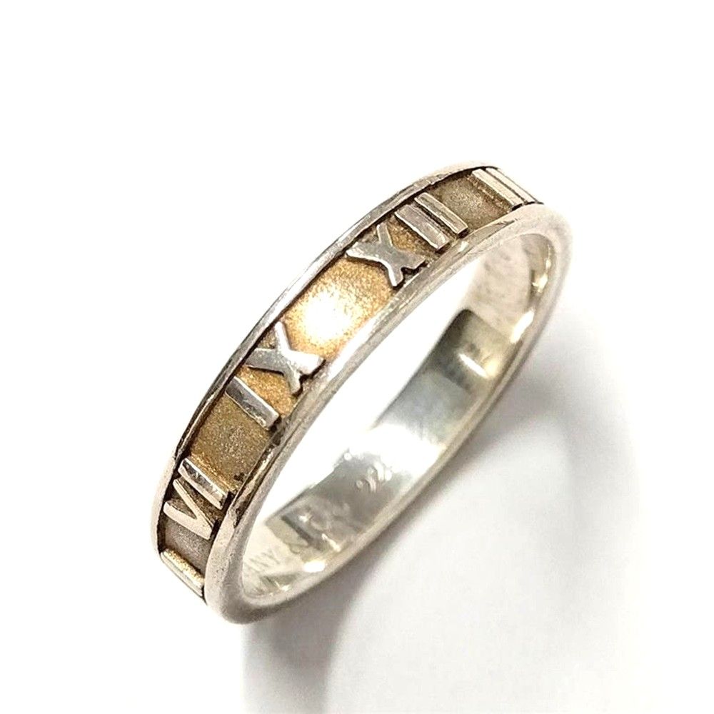 ○fate様○【ティファニー】アトラス　ナロー　リング　１９号　2386 ティファニー Tiffany&Co. アトラス ナロー リング 指輪 ベスト 約16.5