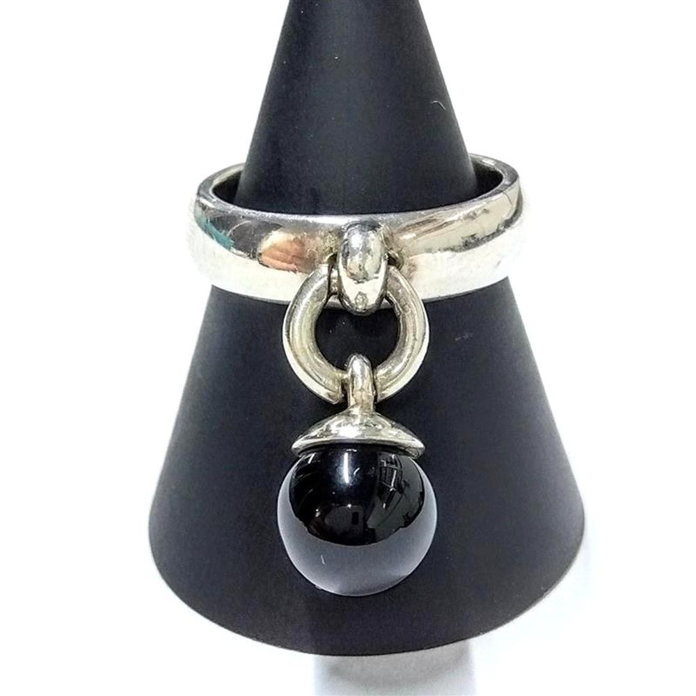 ティファニー Tiffany&Co. ボールダングル リング 指輪 オニキス 約11