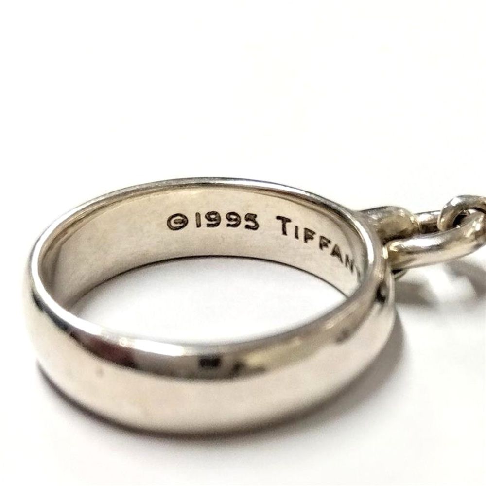 ティファニー TIFFANY ボールダングルリング 11号 SV925 オニキス Tiffany & Co. - ティファニー TIFFANY ボールダングル リング 11号