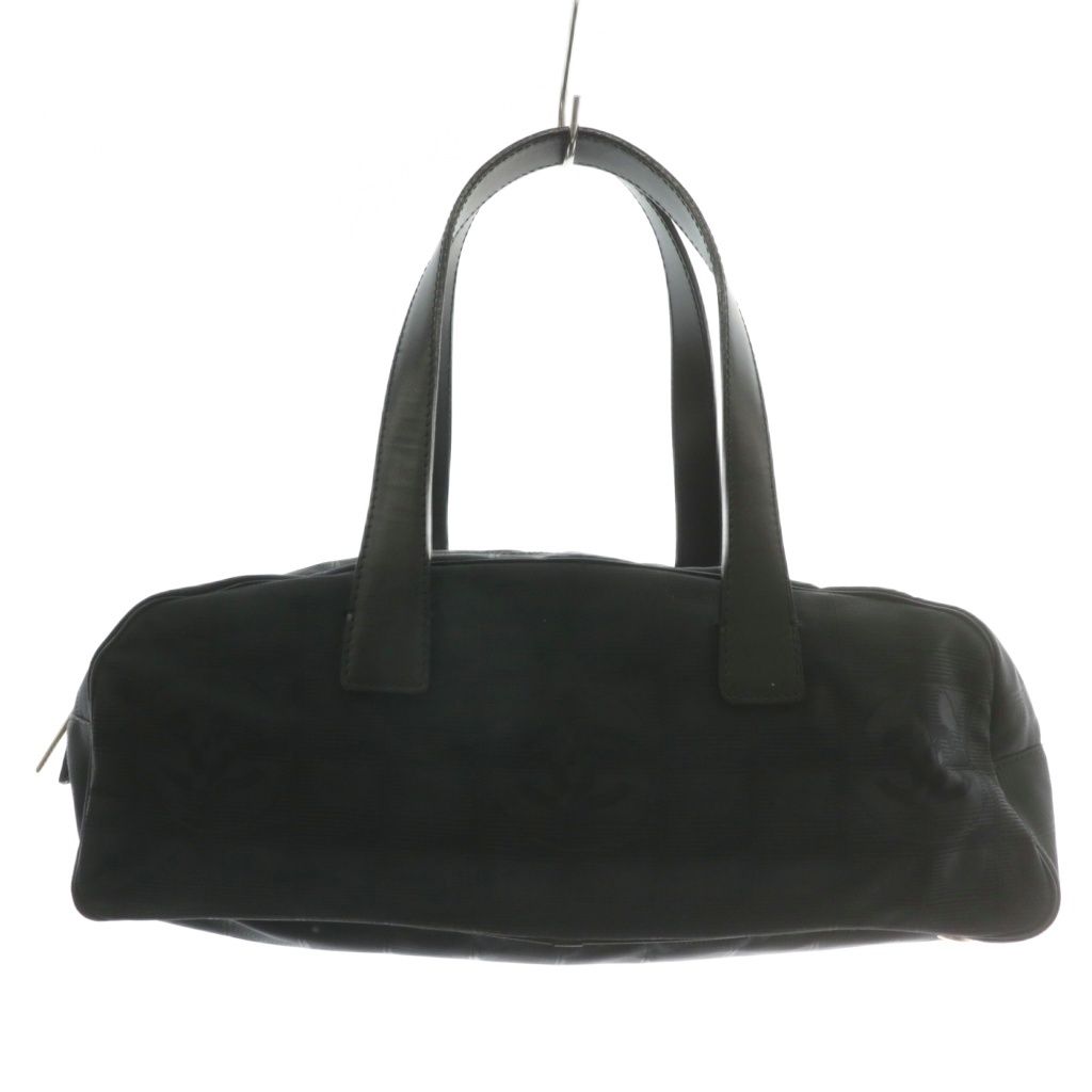 シャネル CHANEL ニュートラベルライン ミニボストンバッグ ハンドバッグ ナイロン ココマーク 総柄 黒 ブラック A15828 /XZ ■OH ☆AA★