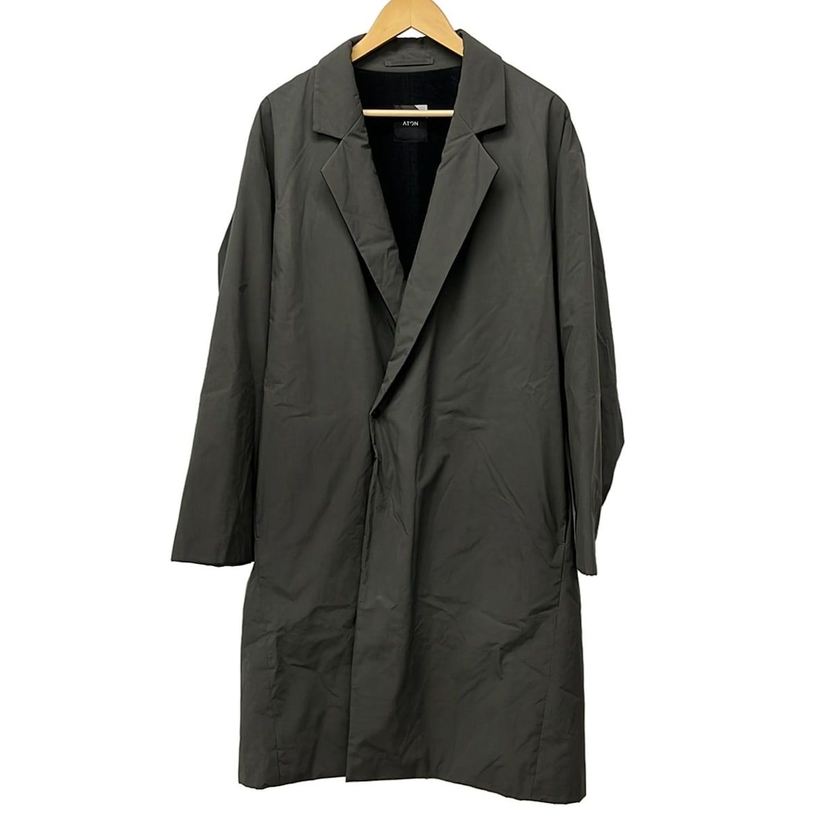 ATON(エイトン) コート サイズF レディース - ダークグレー 長袖/秋/冬