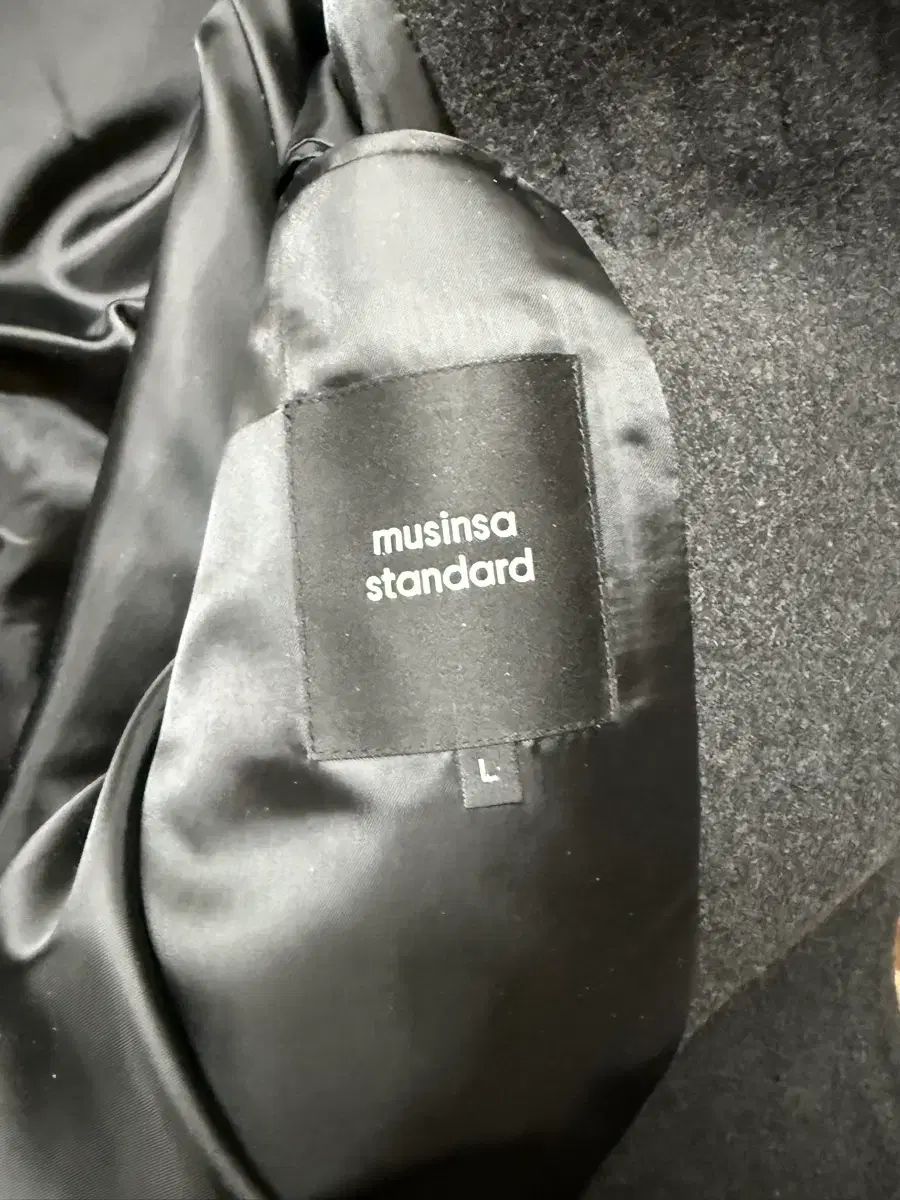 割引 ウールブレンド オーバーサイズ ダッフルコート チャコールグレー