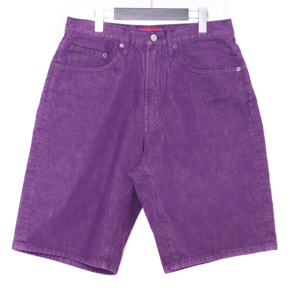 SUPREME Baggy Denim Short サイズ30 パープル