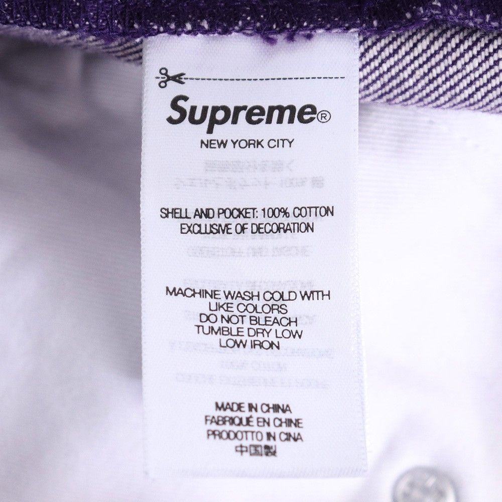 SUPREME Baggy Denim Short サイズ30 パープル