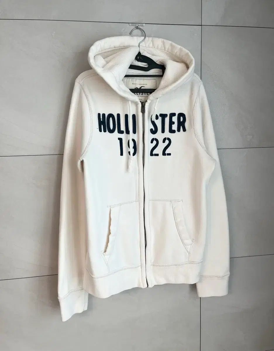 ホリスター 白 フードジップアップ M