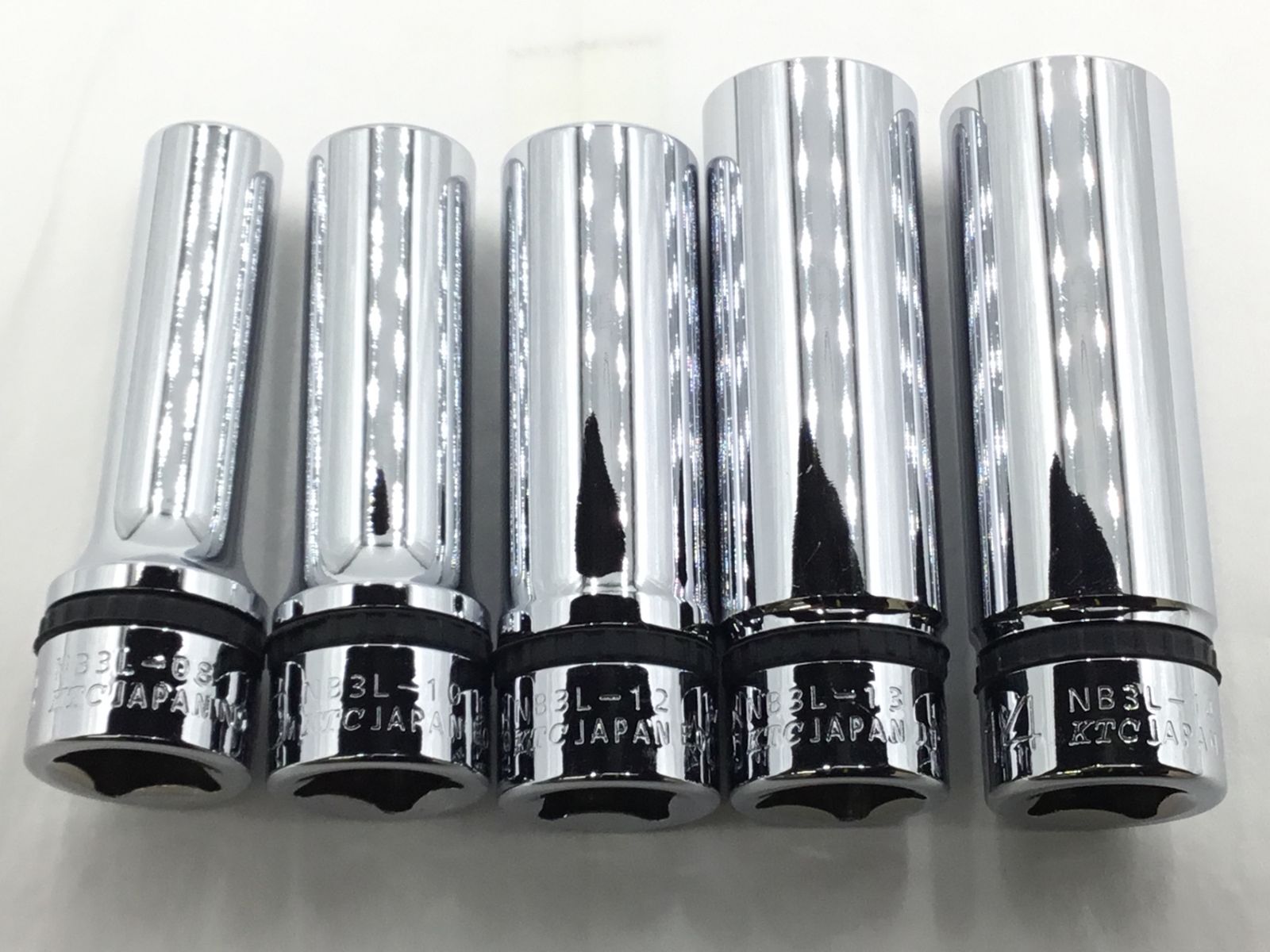 品 KTC Nepros ネプロス 9.5 sq.ディープソケット セット NB 3 L-08 10 12 13 14 エコツー M 02