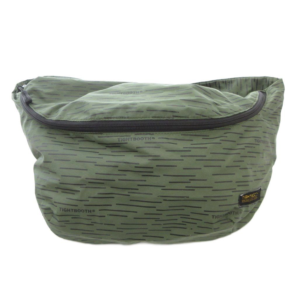 タイトブース TIGHTBOOTH TBPR RAIN CAMO ROCKY BAG ウエストバッグ ボディバッグ クロスボディ 総柄 カーキ /AE