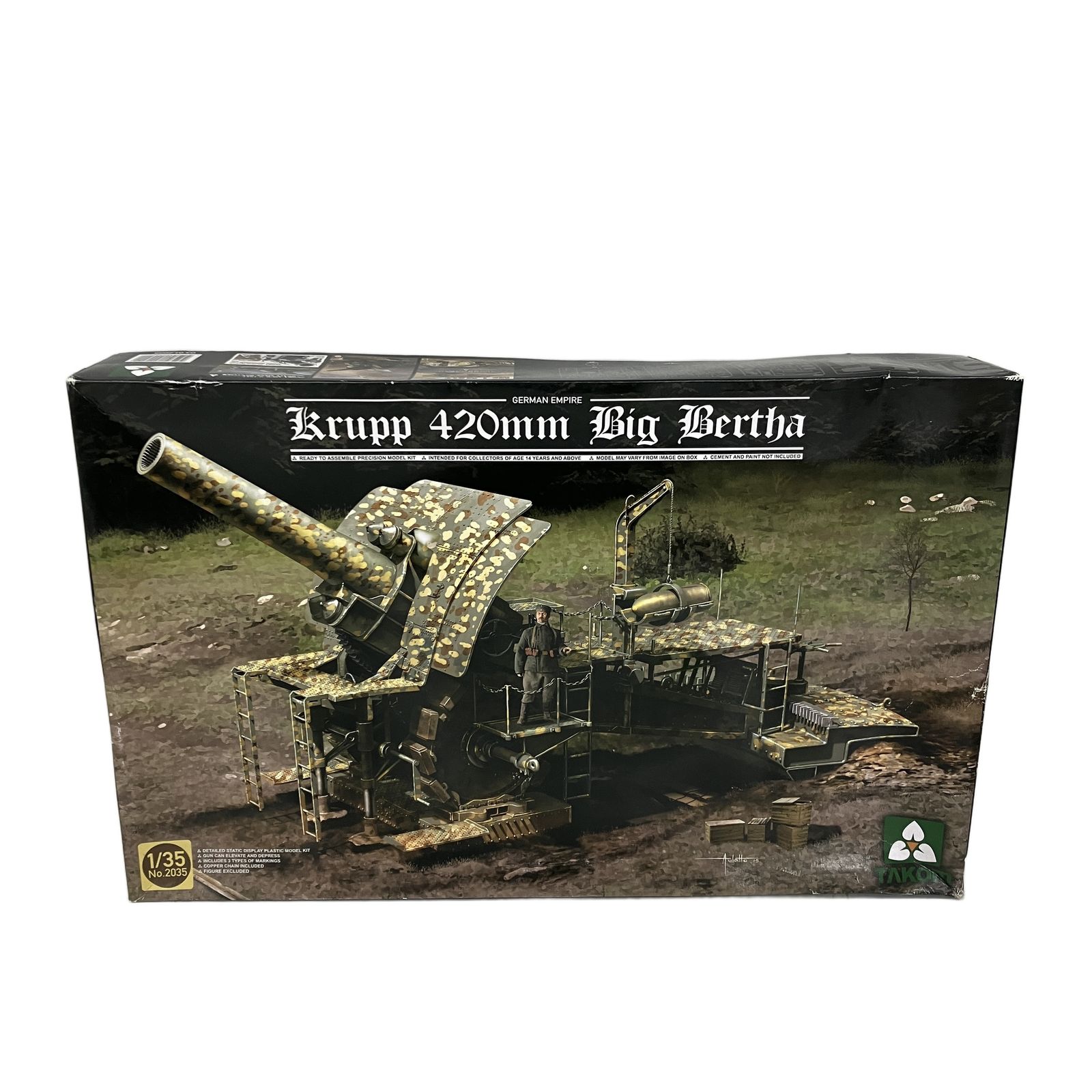 TAKOM No.2035 1|35スケール Krupp 420 mm Big Bertha 戦車 未組立 ♥