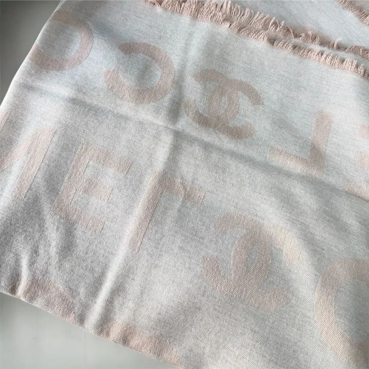  ココ CHANEL 23 24 FW カシミア シルク 大型 マフラー マフラー 小物