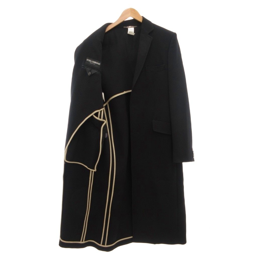 ドルチェ&ガッバーナ ドルガバ DOLCE&GABBANA 美品 チェスターコート