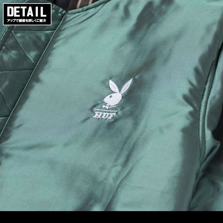 ハフ HUF ボンバージャケット リバーシブル メンズ ジャケット PLAYBOY