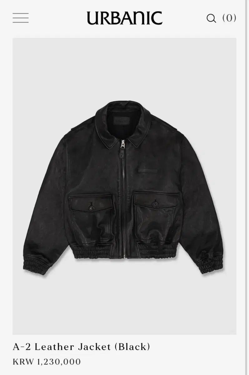 Urbanic 30 A-2 Leather Jacket Black