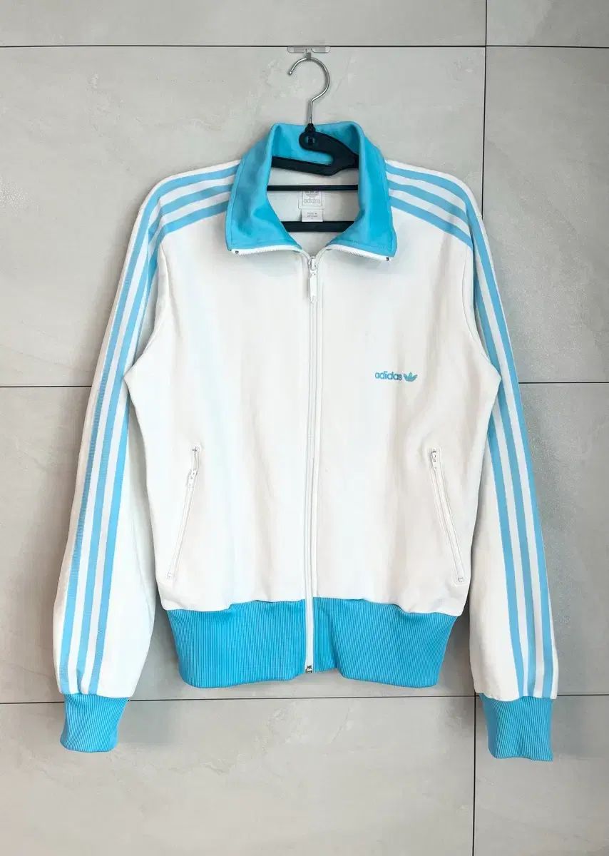 adidas BECKENBAUER 白青 白下 ジャージ L