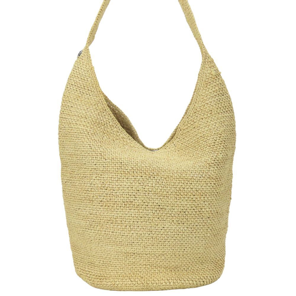 中古】 ヘレンカミンスキー ショルダーバッグ ラフィア レザー