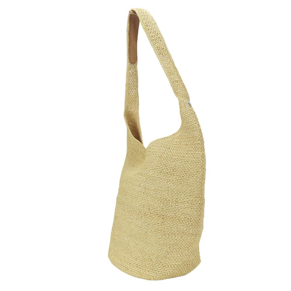 中古】 ヘレンカミンスキー ショルダーバッグ ラフィア レザー