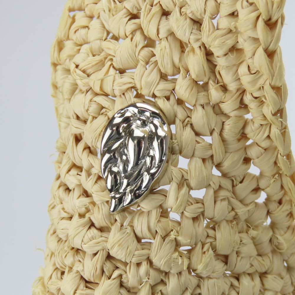 中古】 ヘレンカミンスキー ショルダーバッグ ラフィア レザー