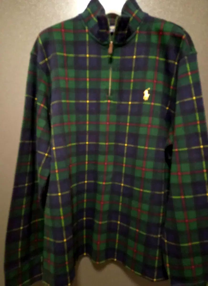 ポロラルフローレン タタン チェック ハーフネック プルオーバー