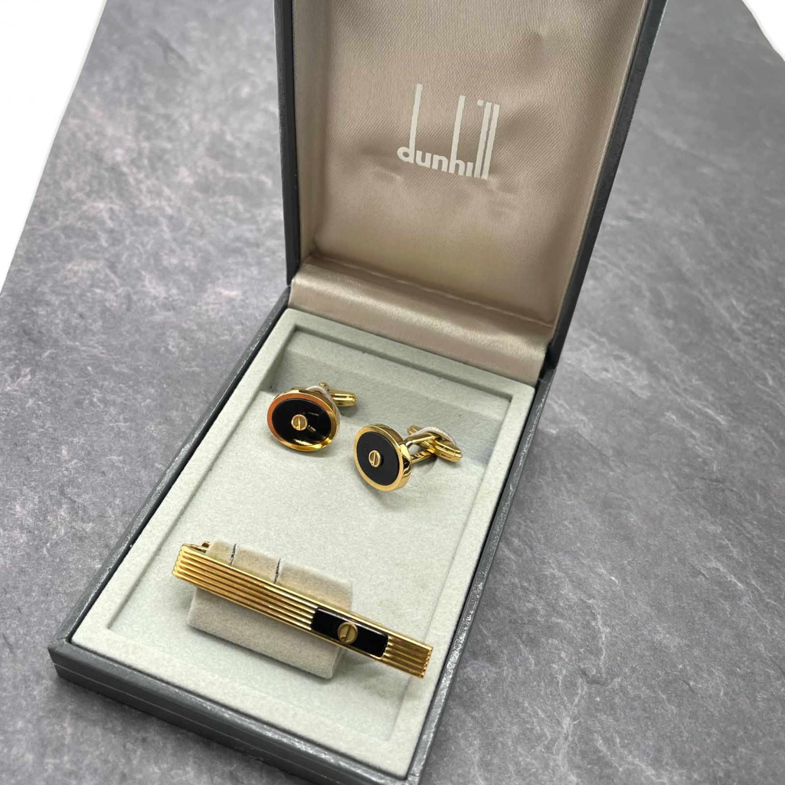 dunhillとDiorカフスボタンとネクタイピンセット dunhillとDiorカフスボタンとネクタイピンセット