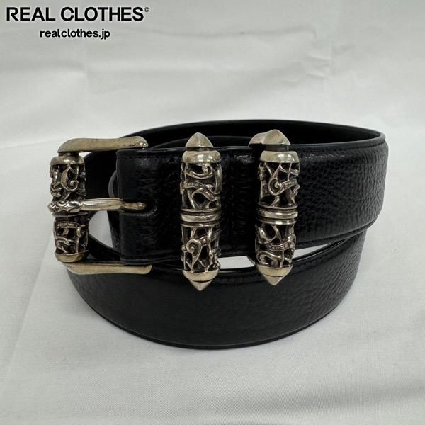 クロムハーツChromeHearts BLT 3PC OTJ レザーベルト美品 CHROME HEARTS（クロムハーツ） BLT CLASSIC 3PC クラシック3PC レザー