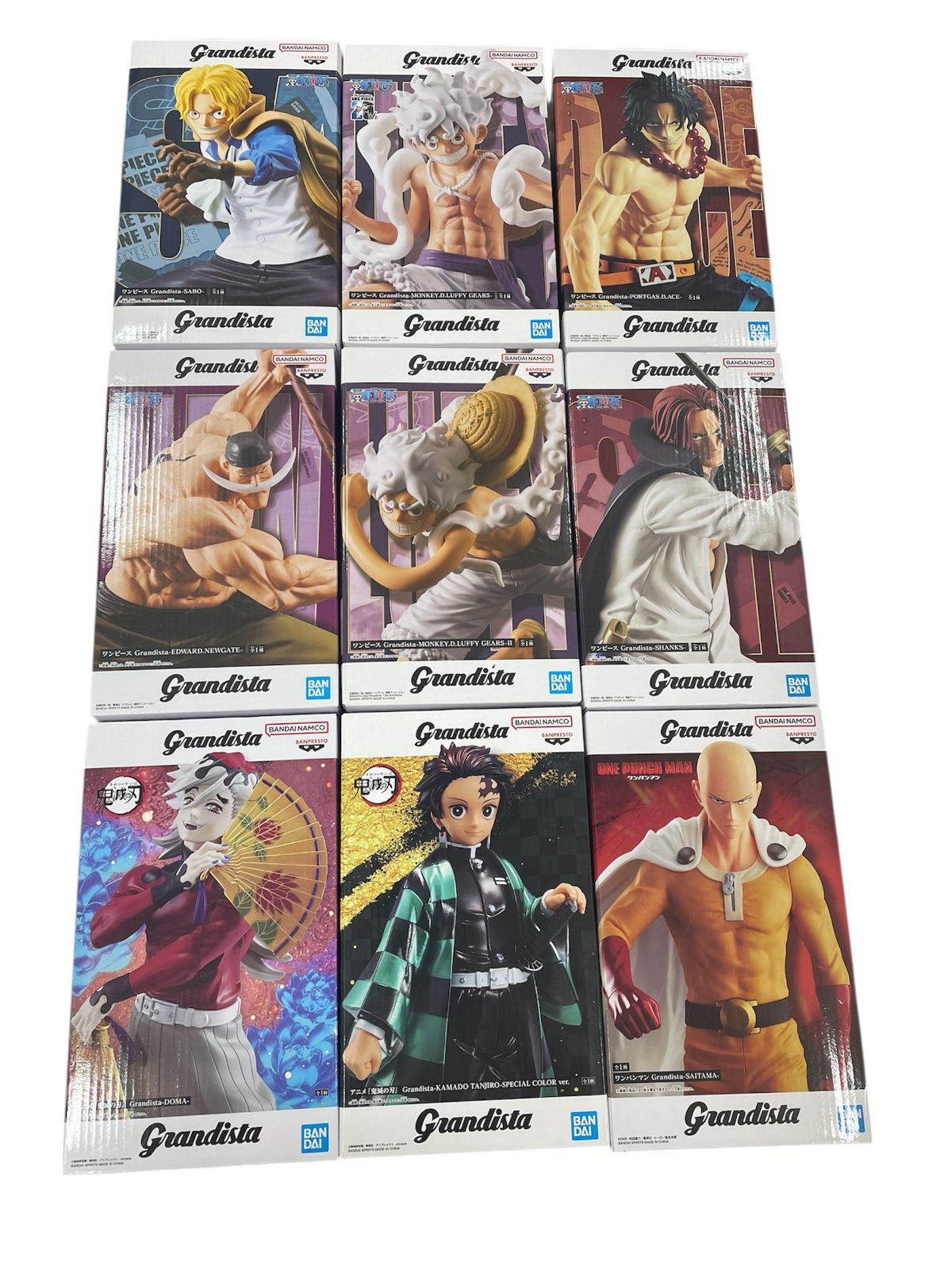 管理番号-P】フィギュアまとめ 9点 Grandista ワンピース 鬼滅など 未