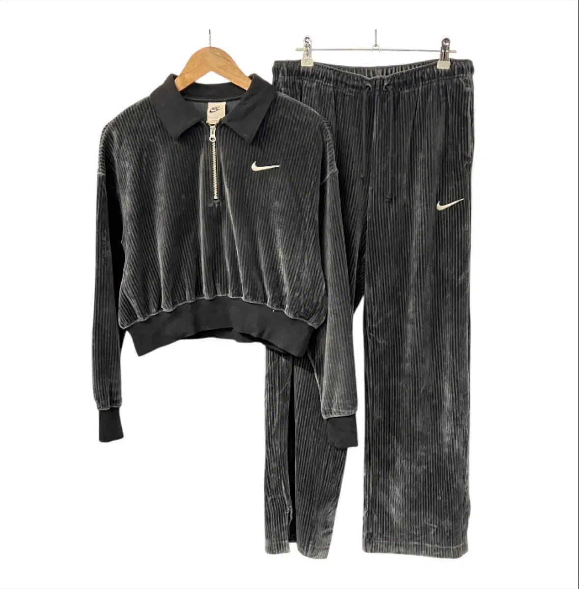 L NIKE ナイキ NSW ベロア クォータージップ コーデュロイ セットアップ