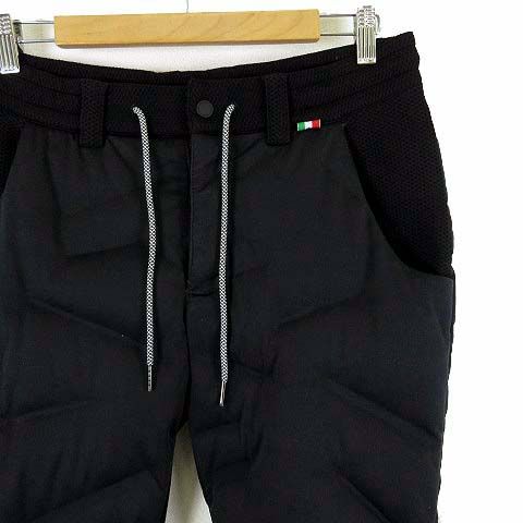 ジーステージ G-STAGE パンツ ダウンパンツ ハイブリッド ハニカム ストレッチ 防寒 ゴルフウエア M 46 黒 ブラック 210506