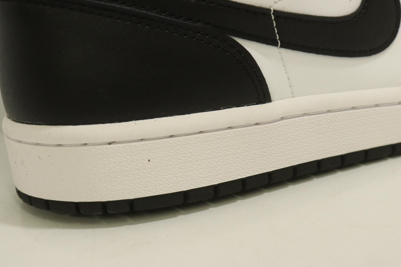  NIKE メンズスニーカー 27 5 cm AIR JORDAN 1 MID 黒 ブラック 白 ホワイト 黄 イエロー ロゴ スニーカー 靴