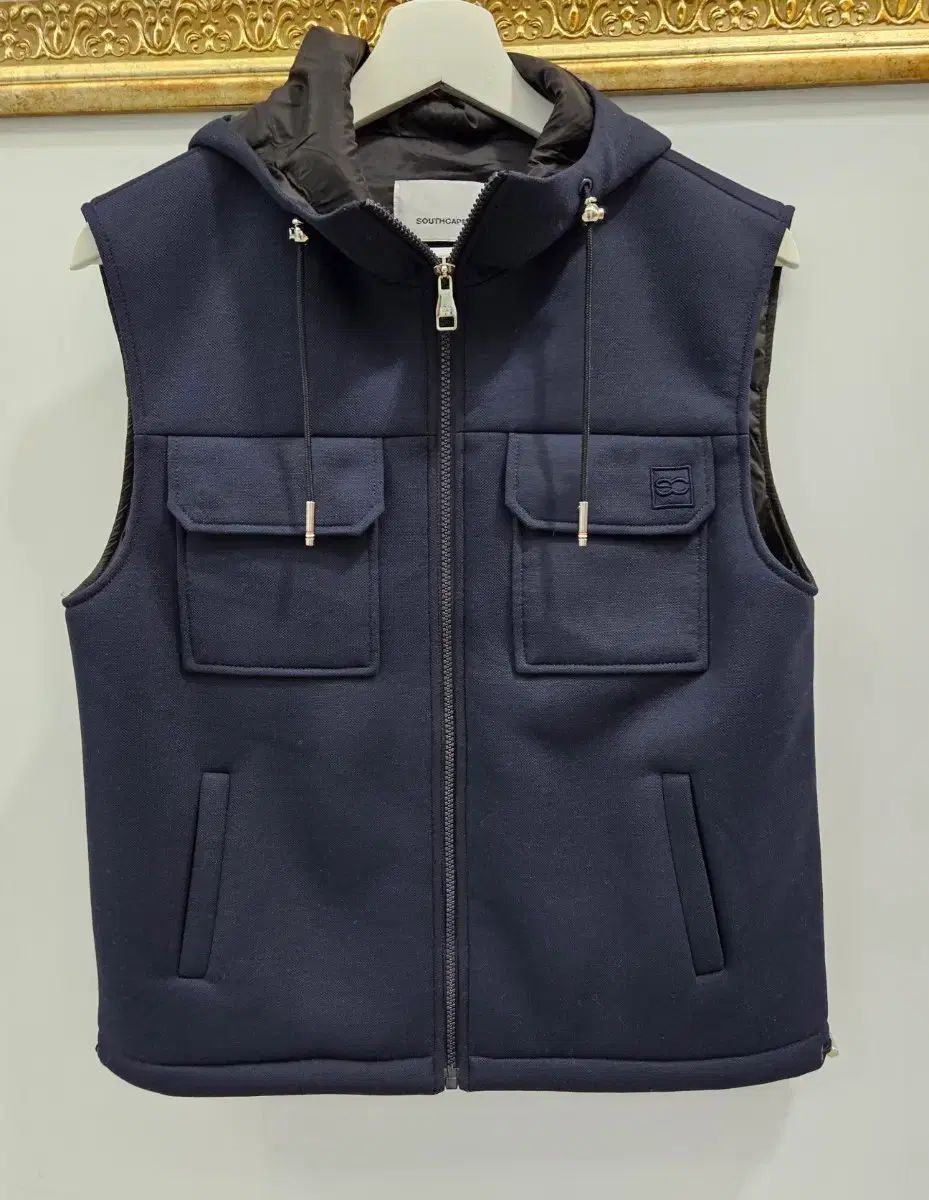SOUTH CAPE フード ジップアップ ベスト