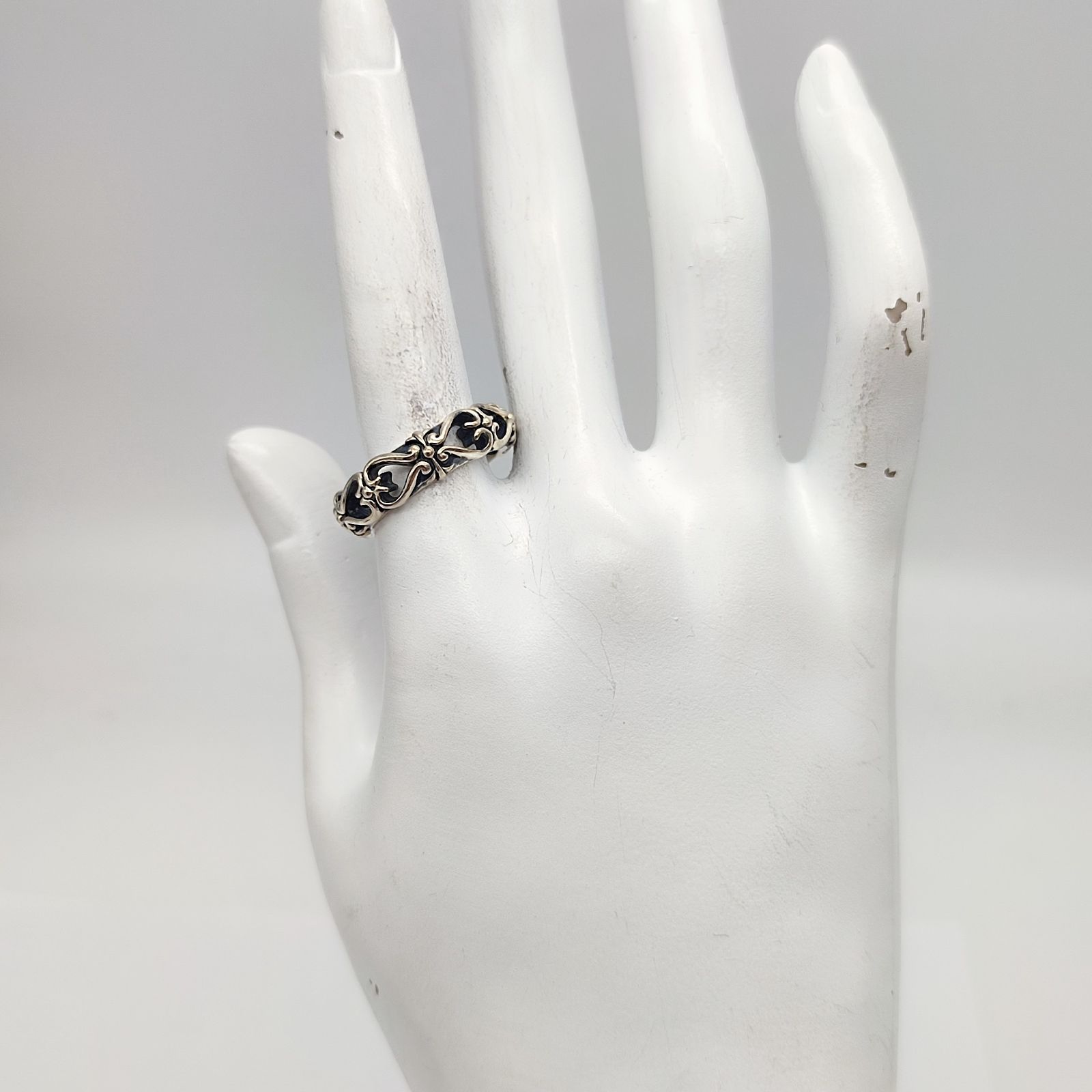 美品】Bizarre ビザール ハートモチーフリング SILVER シルバー925 14 