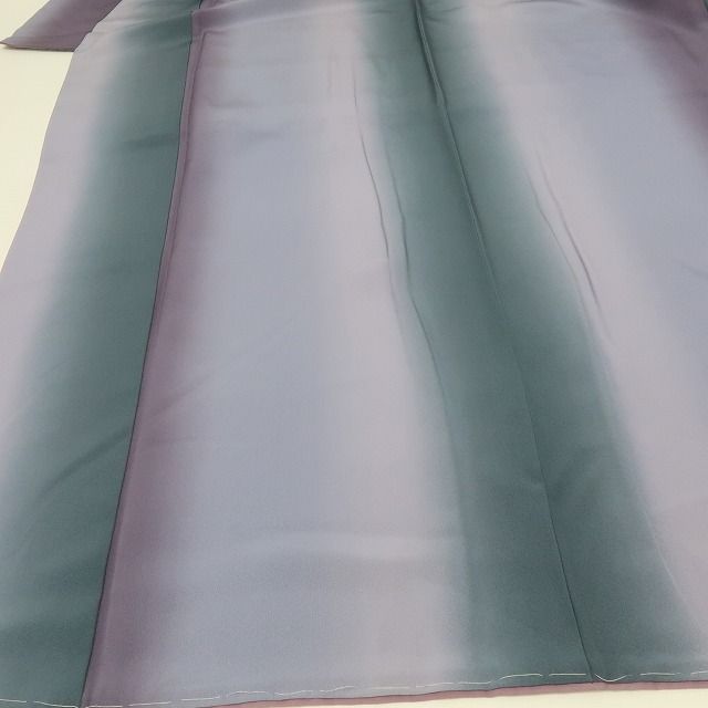 六花-RIKKA- 正絹 縦暈し 仕付け糸付 トール ワイドサイズ 小紋 着物 A 4157