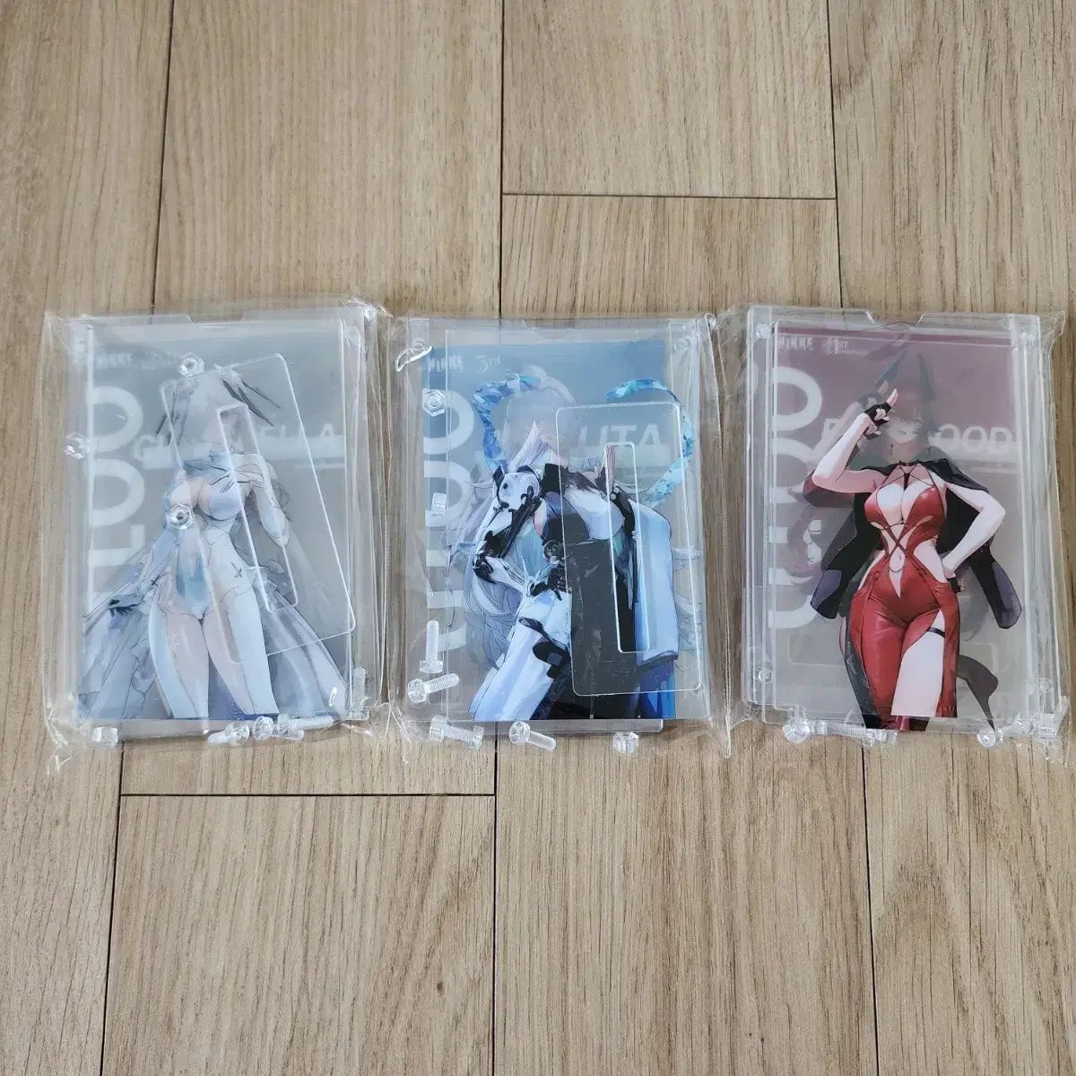 勝利の女神 NIKKE AGF アークス アクリル 衣装 バインダー リフィル 3種 セット シンデレラ ユウタ YUTA 中本 悠太 レッドフッド