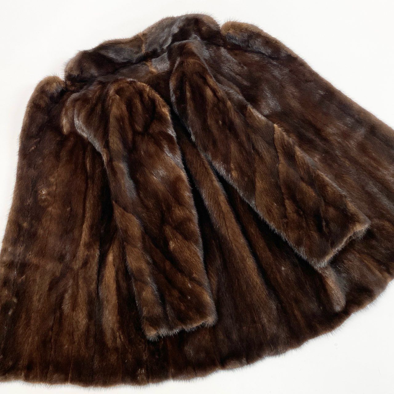 44L12 デミバフミンク ミンクコート セミロングコート 毛皮コート 袖