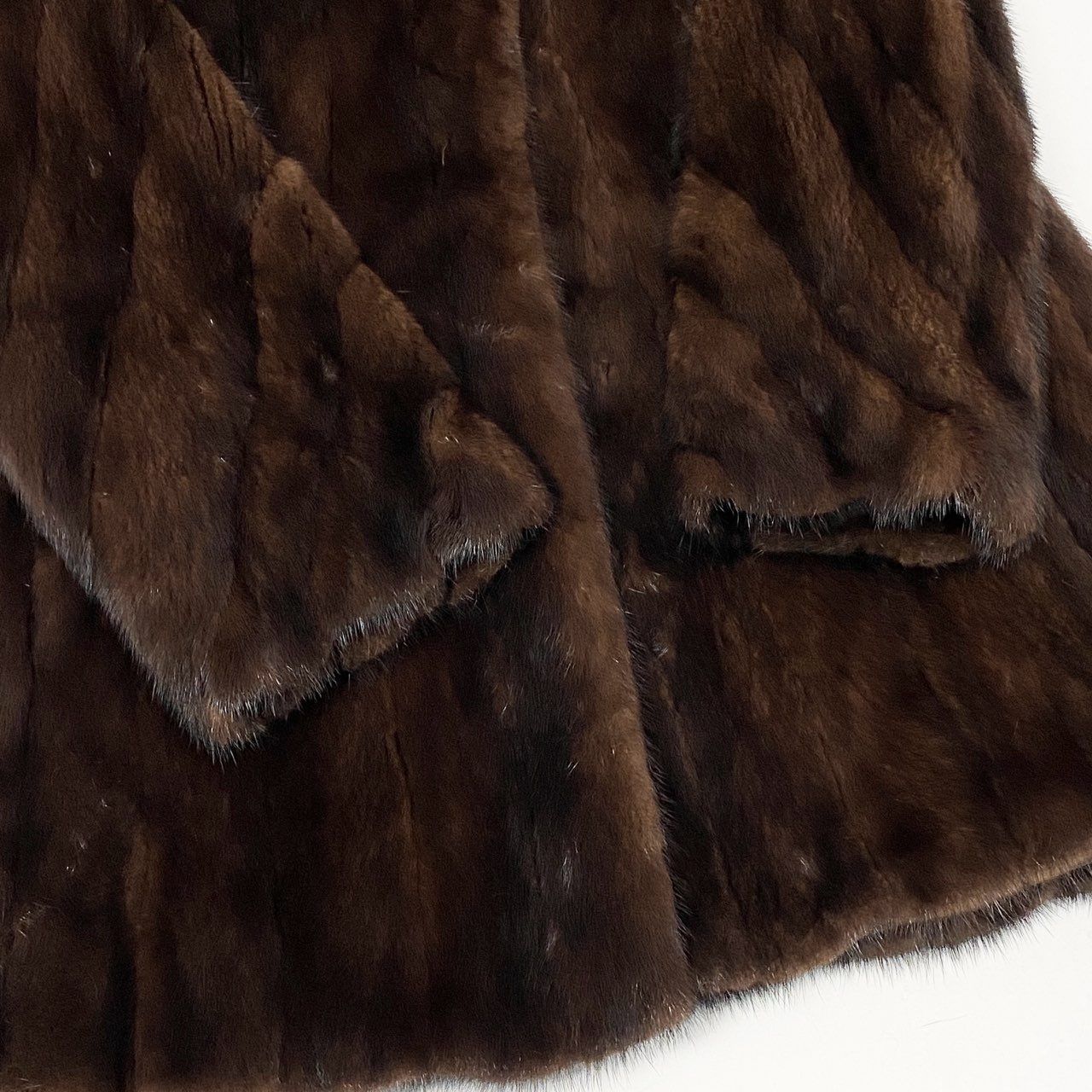 44L12 デミバフミンク ミンクコート セミロングコート 毛皮コート 袖