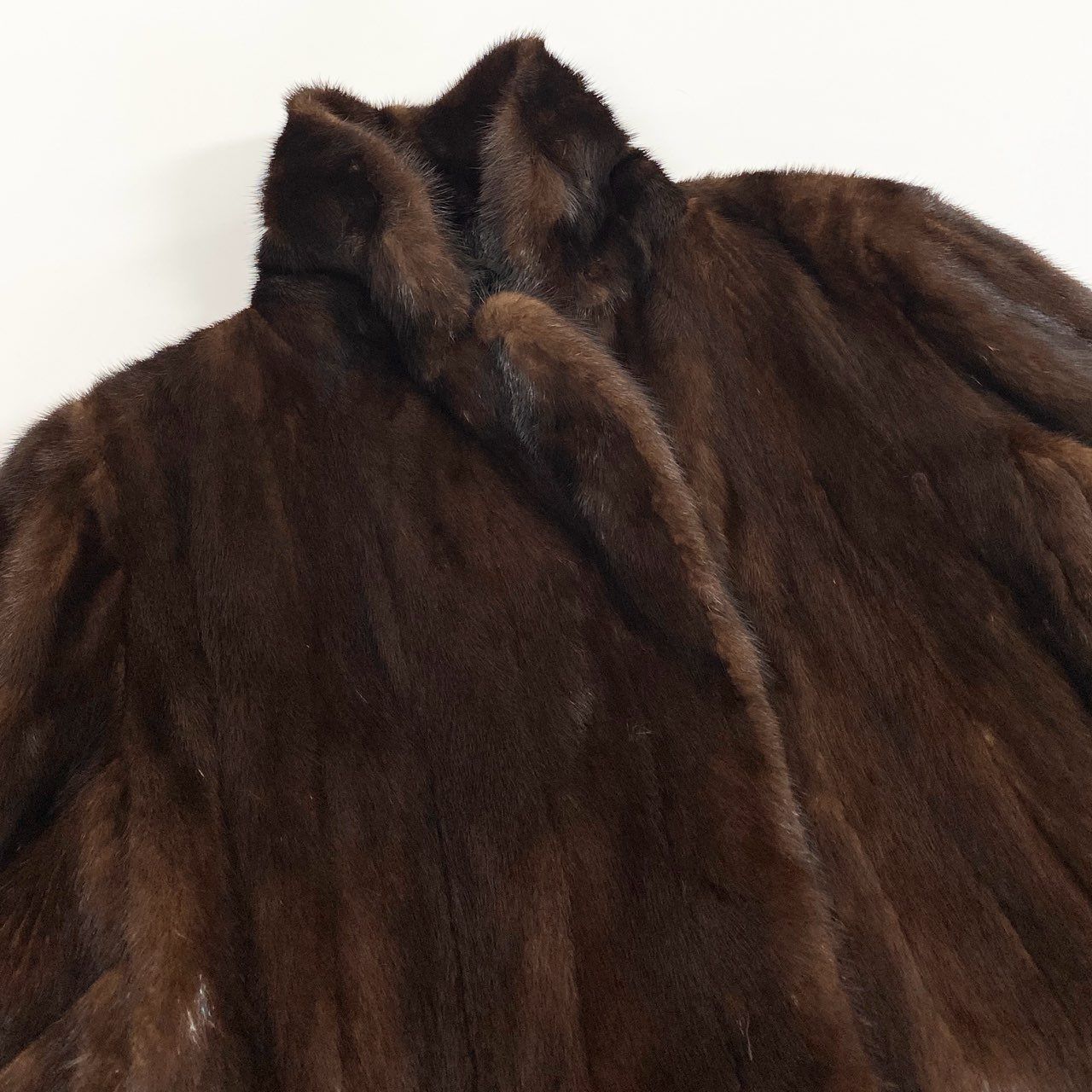 44L12 デミバフミンク ミンクコート セミロングコート 毛皮コート 袖