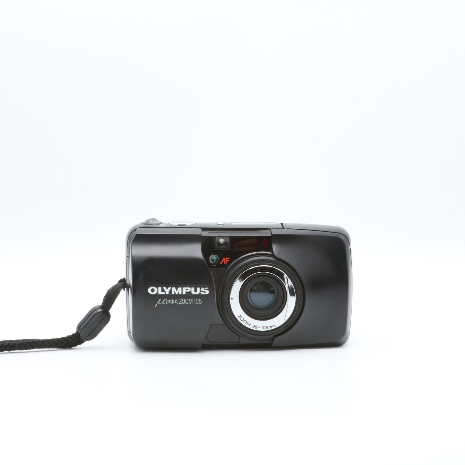 完動品】OLYMPUS μ ZOOM 105 ブラック フィルムカメラ 動作確認済み