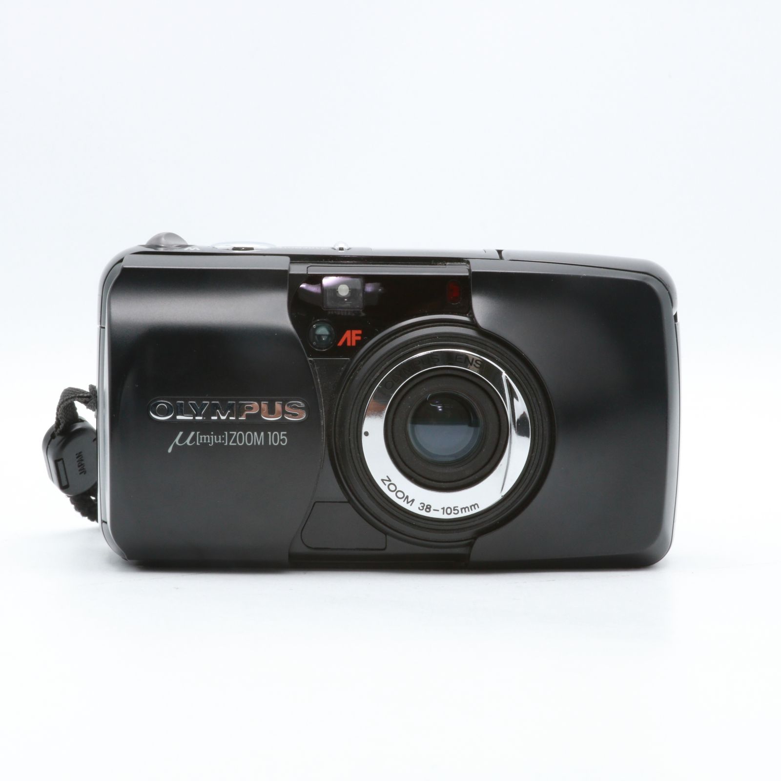 完動品】OLYMPUS μ ZOOM 105 ブラック フィルムカメラ 動作確認済み