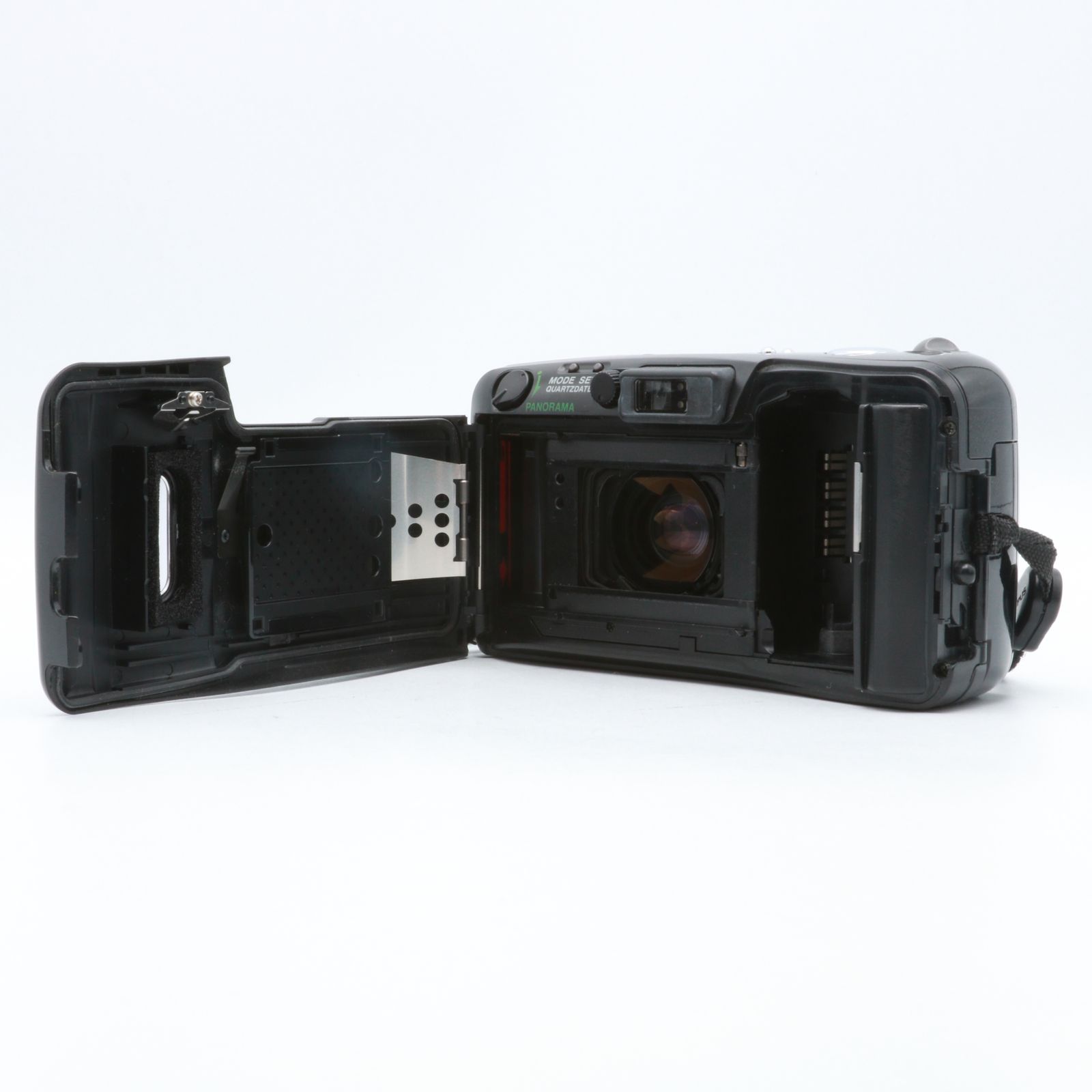 完動品】OLYMPUS μ ZOOM 105 ブラック フィルムカメラ 動作確認済み