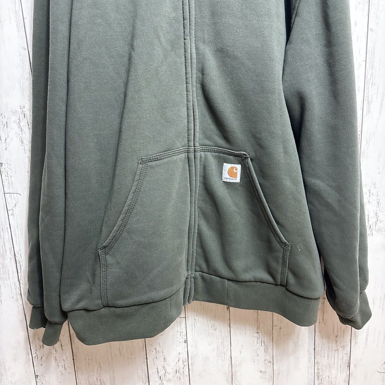Carhartt カーハート ジップアップパーカー グレー系 裏サーマル XL