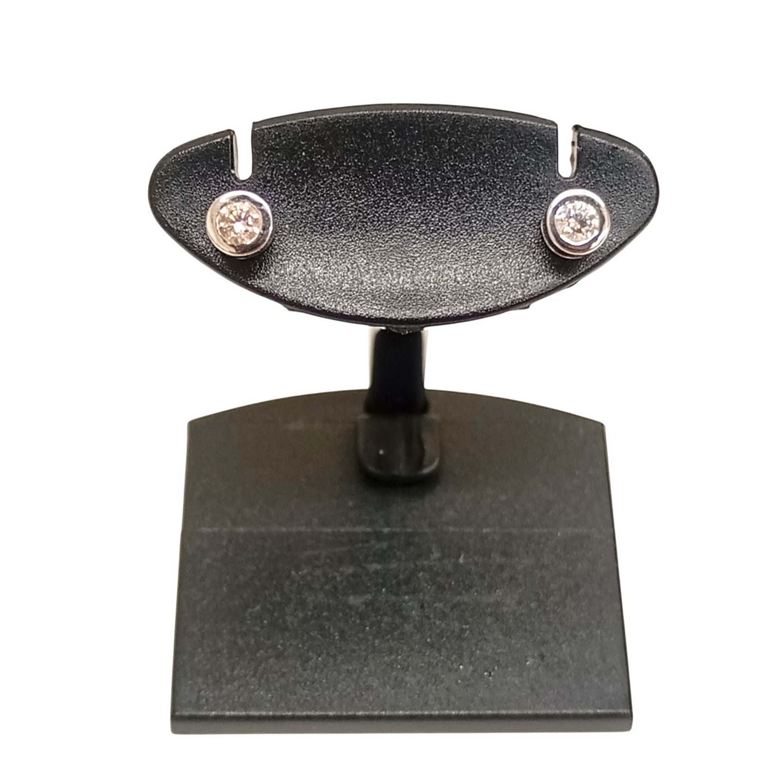 K14WG ピアス 刻印無し 鑑定済み ピアス 1Pダイヤ 総重量1.17g