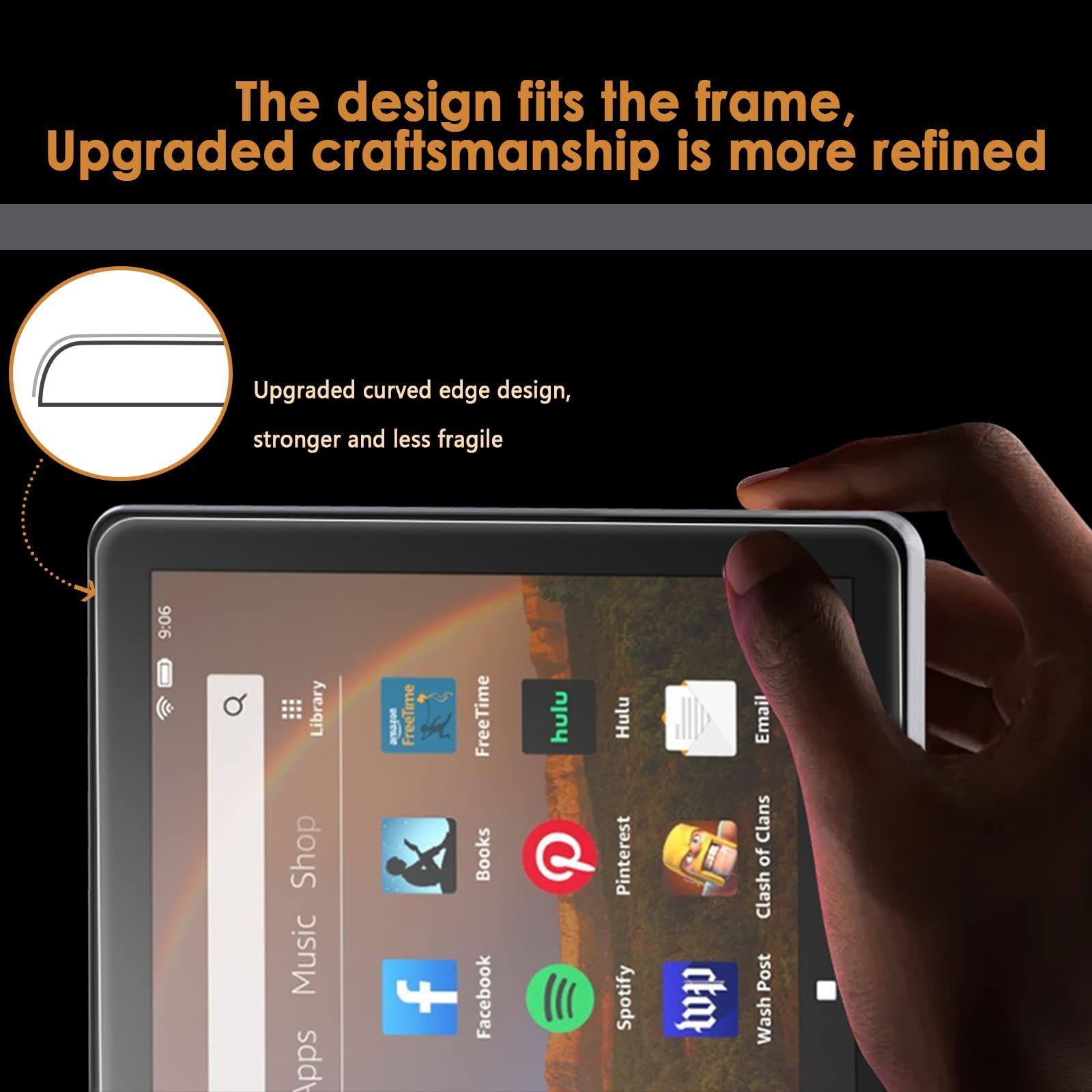 人気商品】HD Fire 8 タブレット 対応 保護フィルム 強化ガラス (第12