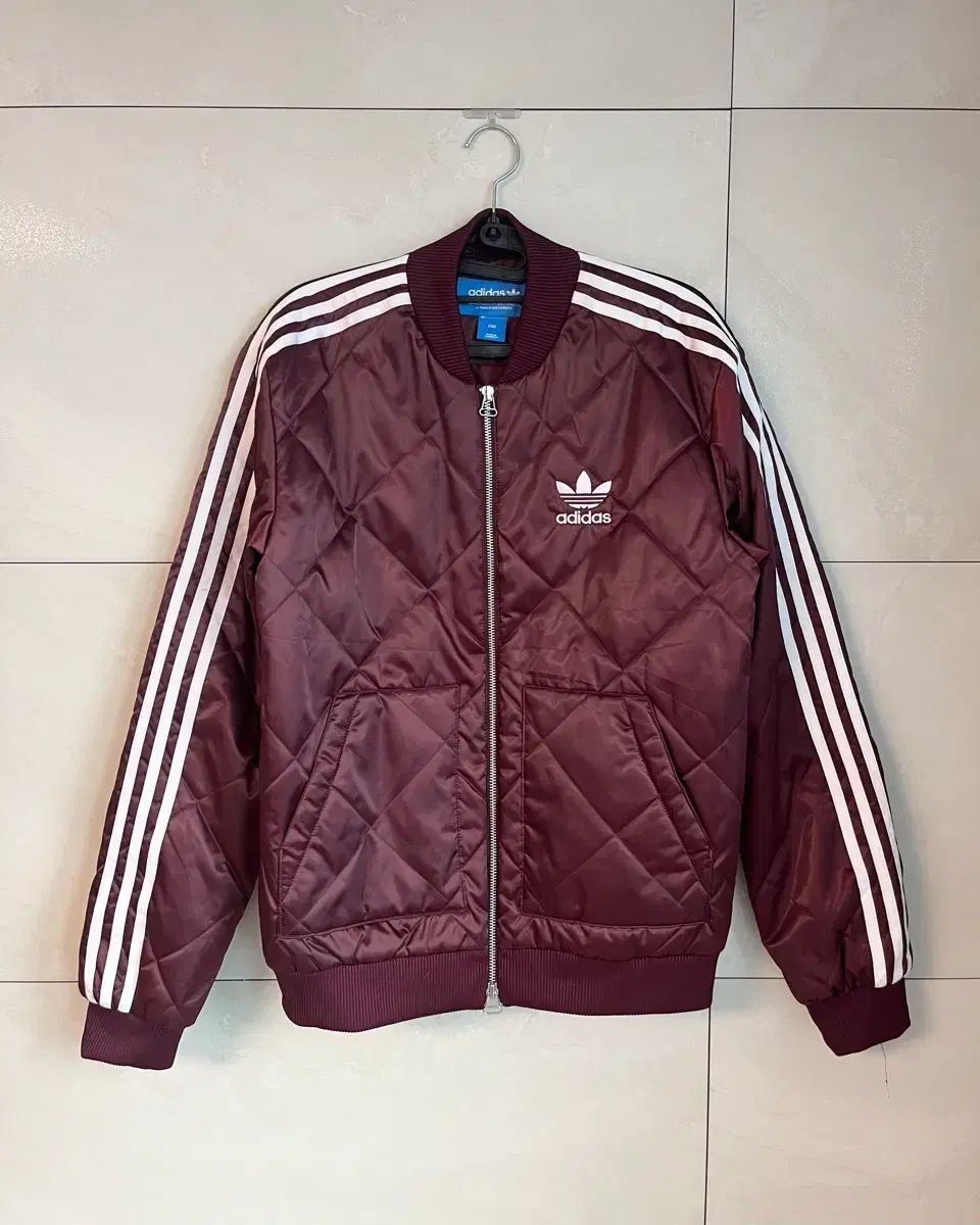 アディダス ファイヤーバード キルティング ジャケット バーガンディ 90