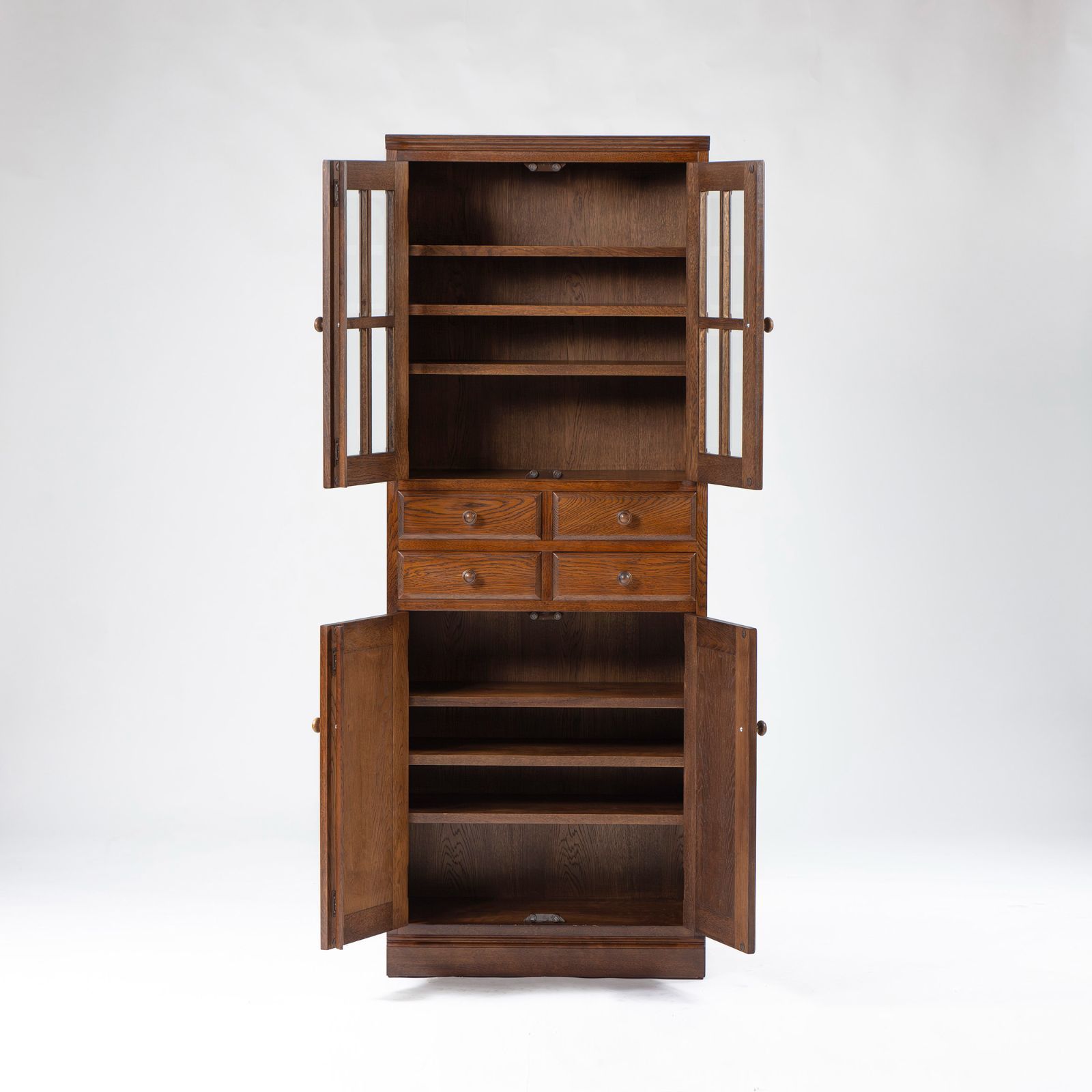 今月末まで！葉山ガーデン　食器棚　オーク材　カップボード 食器棚 葉山ガーデン HAYAMA Classic カップボード オーク材 幅65 棚板